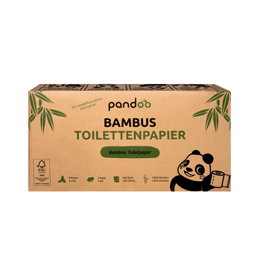 Pandoo - Bambus Toilettenpapier 3-lagig