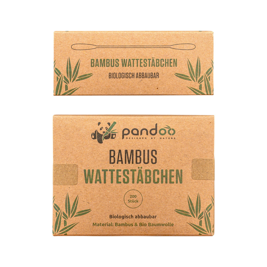 Pandoo - Wattestäbchen aus Bambus 200er - maloaforplanet